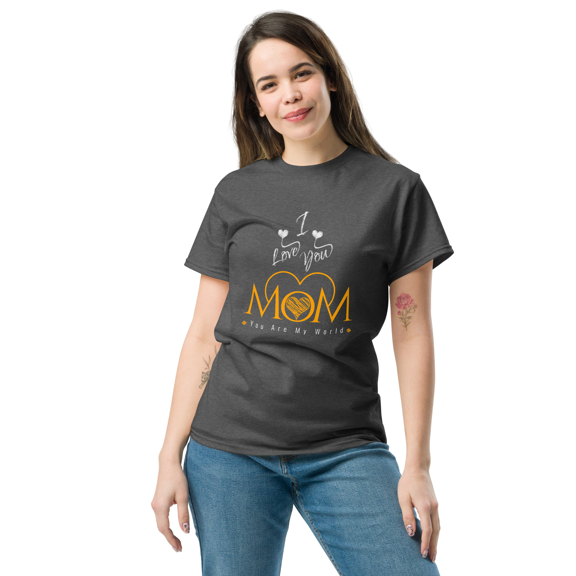 Mother’s Day Shirt – I Love You Mom You Are My World - Image 6