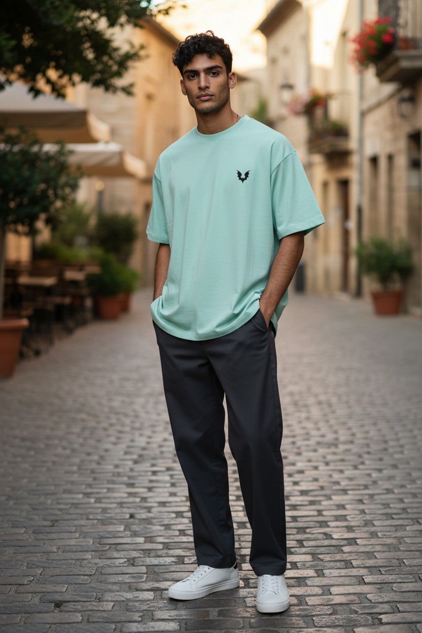 Unisex Heavyweight Crew T-Shirt – Classic Fit, Premium Feel - Image 3