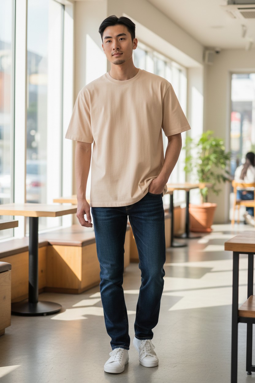 Unisex Essential Crew Neck Tee - Image 4