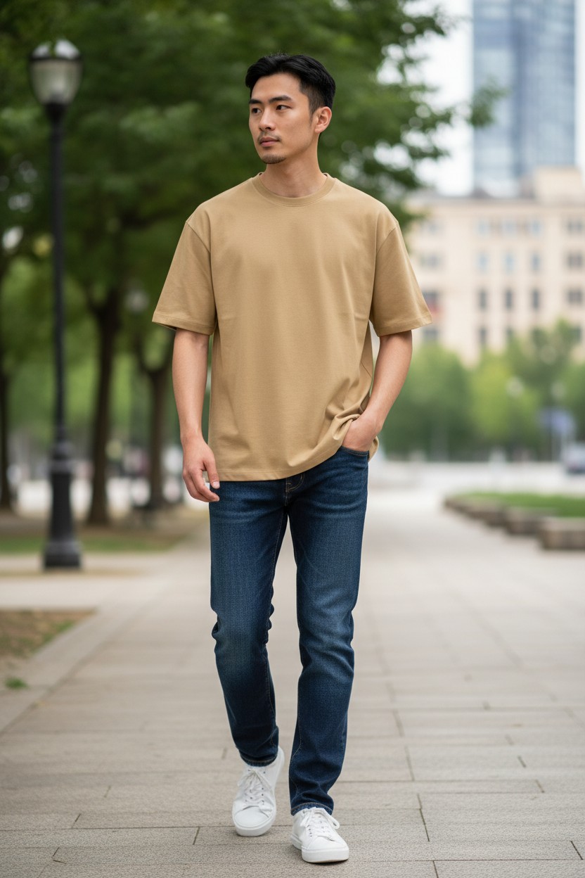 Unisex Essential Crew Neck Tee - Image 8