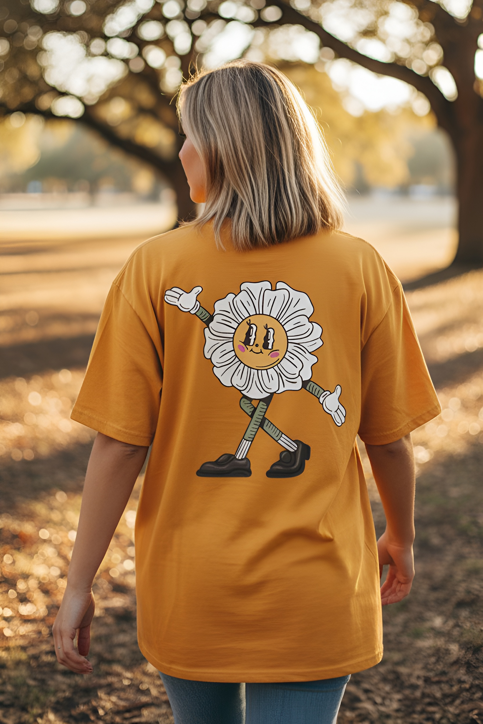 Unisex Flower Crew T-Shirt